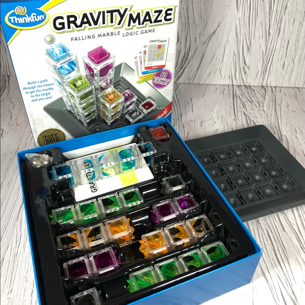 ThinkFun Gravity Maze Falling Marble Logic Game, Age 8+,2015 Toy of Year Winner